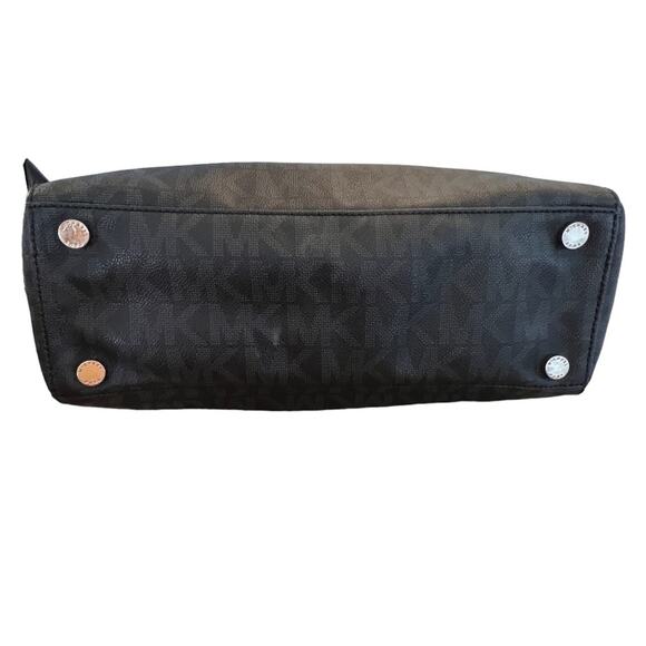 Michael Kors Sutton Satchel Classic Dark Brown/Black with Logo - Picture 8 of 12